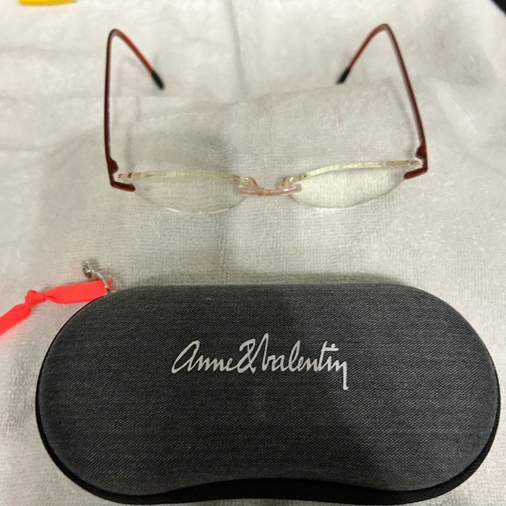 Anne Valentin metal framed eyeglasses